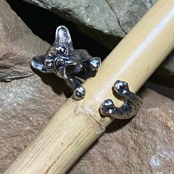 𝗡𝗘𝗪 French Bulldog Wrap Ring - Picture 1 of 5